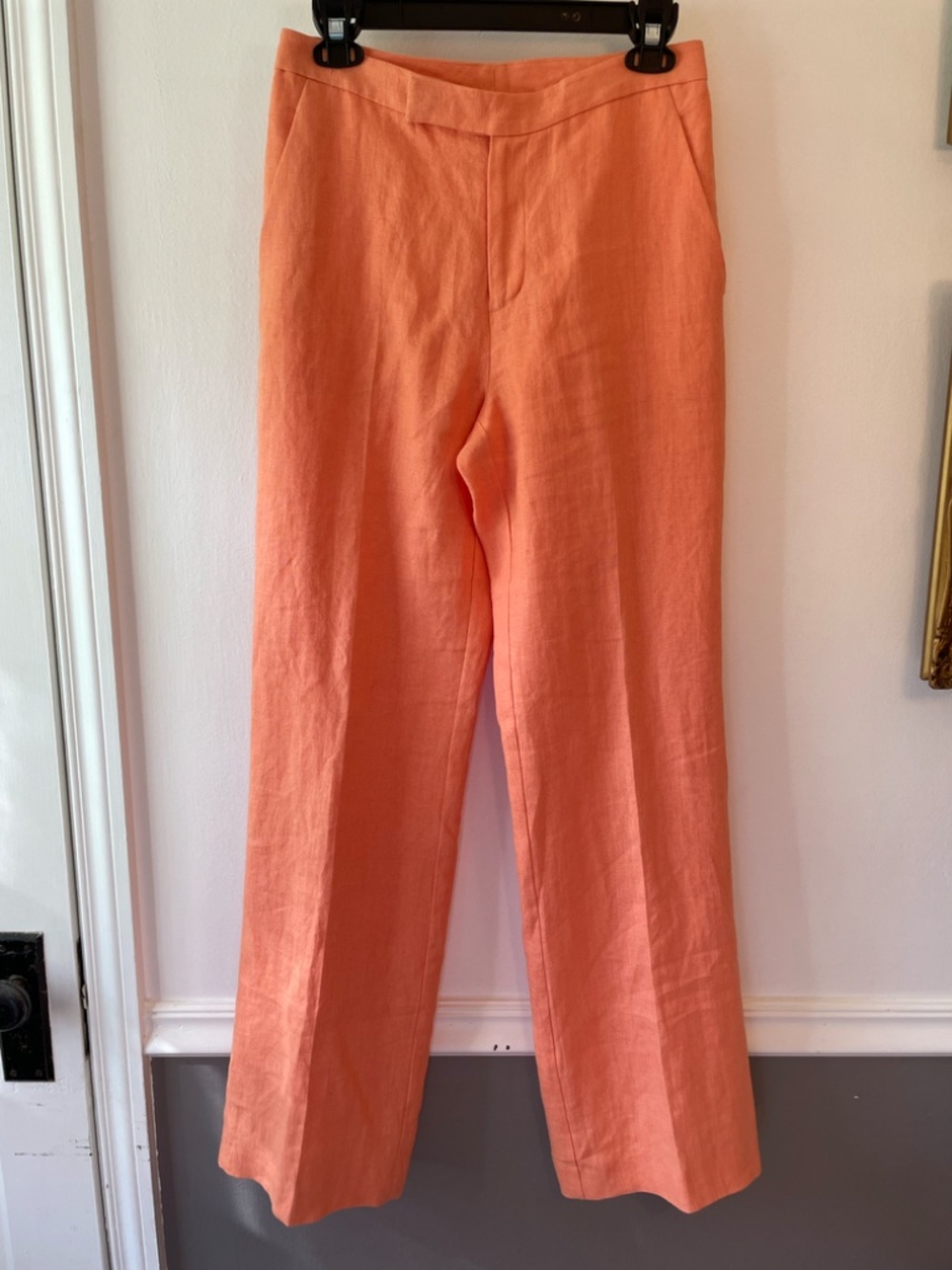 Lauren Ralph Lauren 100% linen peach-color pants size 6
